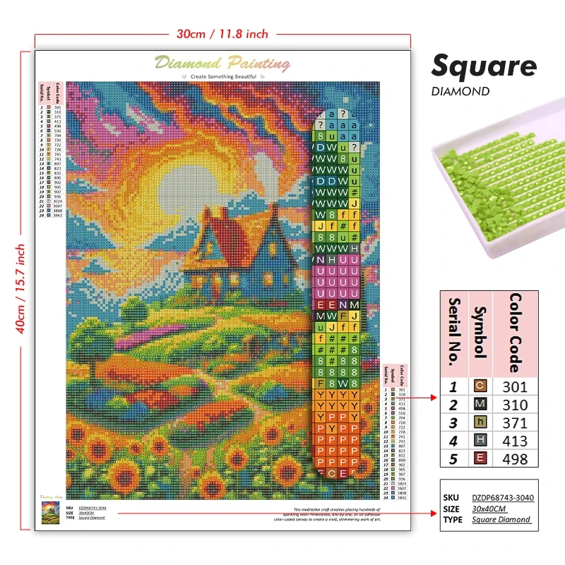 ภาพเพชรประดับลายอนิเมะ Blue Lo - Photo Mosaic Print บทวิจารณ์และราคา